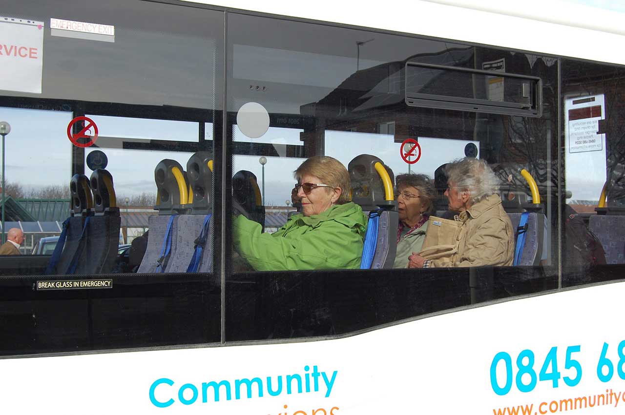 Community Connexions passengers on a trip out